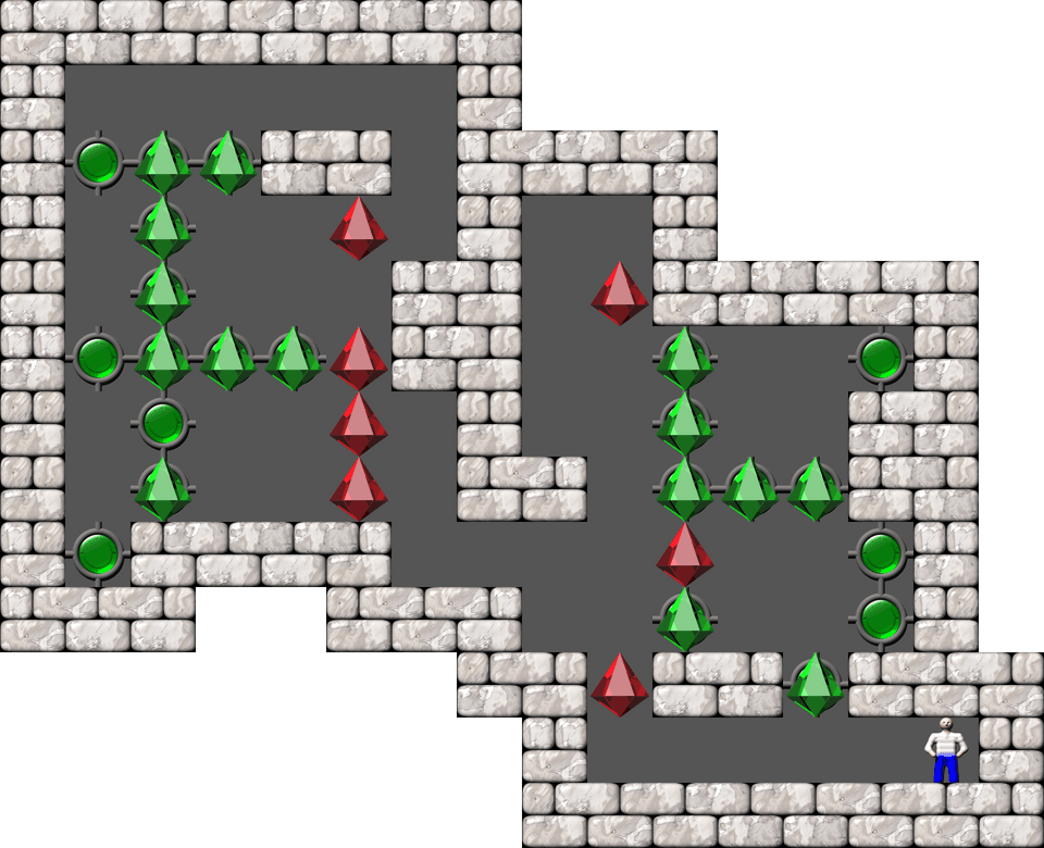 Sokoban Mass Remodel level 1226